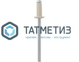 Заклепки ZK ал/ст 3,2x 8 RAL 1015 (1000 шт/уп)  ТК -  магазин крепежа «ТАТМЕТИЗ»