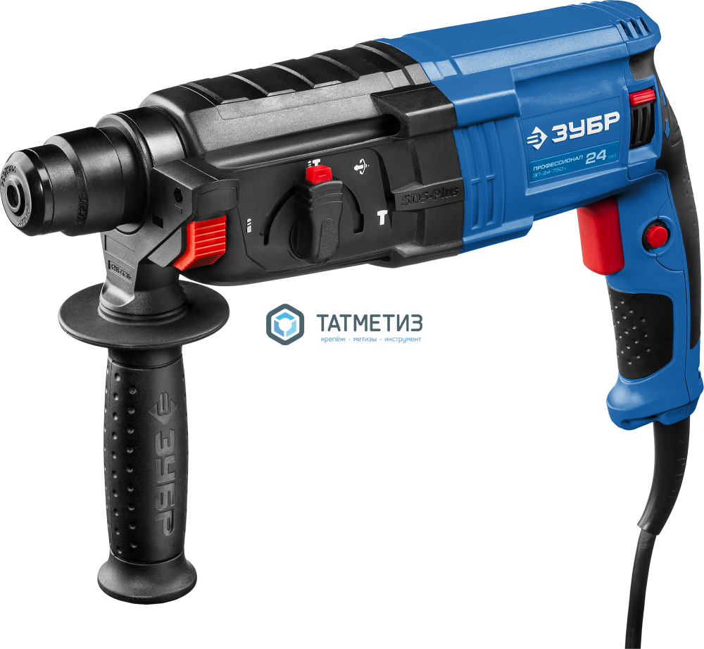 Перфоратор SDS-plus, ЗУБР Профессионал, 750Вт, реверс, горизонтальный, 2.6 Дж, 0-1100 об/мин, 0 Перфоратор SDS-plus, ЗУБР Профессионал, 750Вт, реверс, горизонтальный, 2.6 Дж, 0-1100 об/мин, 0