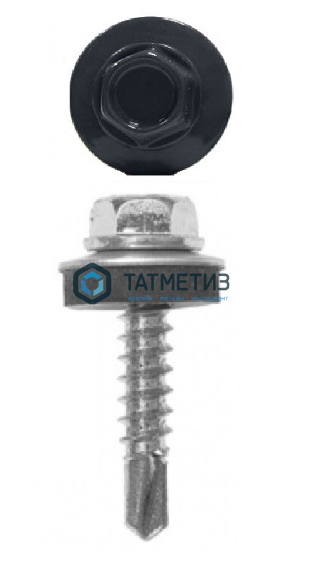Саморез окраш.кров. 5,5х19 /8017/ (250 шт/уп) КК | «ТАТМЕТИЗ» Саморез окраш.кров. 5,5х19 /8017/ (250 шт/уп) КК - магазин крепежа «ТАТМЕТИЗ»