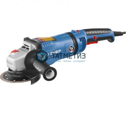 УШМ ЗУБР Проф 125 мм, 3000-9500 об/мин, 1400 Вт  удлин. рукоятка, конст. электрон., плав. пуск -  магазин крепежа «ТАТМЕТИЗ»