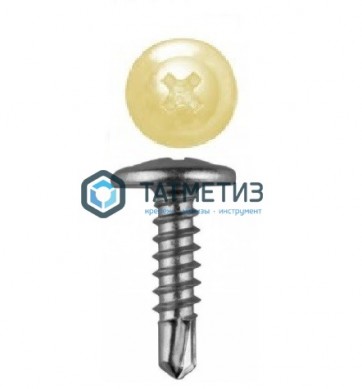 Саморез п/ш сверло 4,2x25  RAL 1014 |  «ТАТМЕТИЗ» Саморез п/ш сверло 4,2x25  RAL 1014 -  магазин крепежа «ТАТМЕТИЗ»