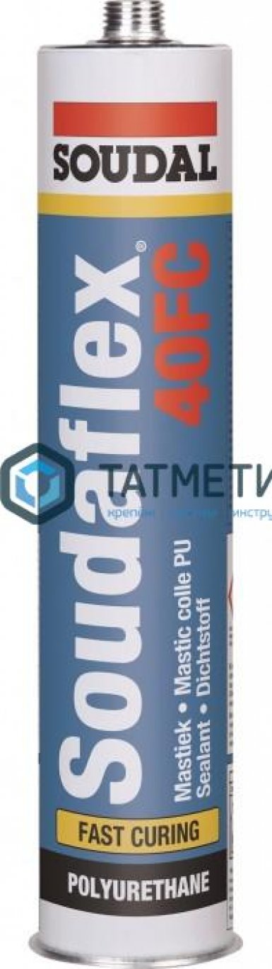 Полиуретановый герметик SOUDAL SOUDAFLEX 40FC быстроотверждающийся черный 600мл* -  магазин «ТАТМЕТИЗ»