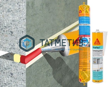 Полиуретановый герметик Sikaflex Construction+ бежевый 300 мл 12 -  магазин «ТАТМЕТИЗ»