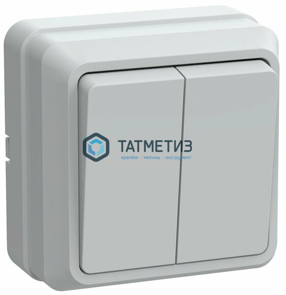 Выключатель 2-кл. ОП ОКТАВА 10А 250В бел. IP20 ВС20-2-0-ОБ ИЭК EVO20-K01-10-DC | «ТАТМЕТИЗ» Выключатель 2-кл. ОП ОКТАВА 10А 250В бел. IP20 ВС20-2-0-ОБ ИЭК EVO20-K01-10-DC - магазин крепежа «ТАТМЕТИЗ»