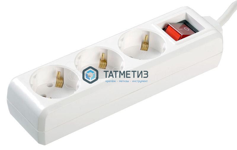 Удлинитель 3х5м с заземл. 16А IP20 У03К с выкл. ПВС 3х1 ИЭК | «ТАТМЕТИЗ» Удлинитель 3х5м с заземл. 16А IP20 У03К с выкл. ПВС 3х1 ИЭК - магазин крепежа «ТАТМЕТИЗ»